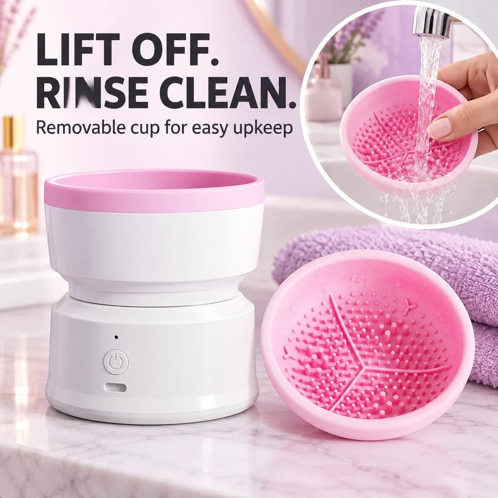 Electric Makeup Brush Cleaning Machine - Quick Wash & Easy Operation