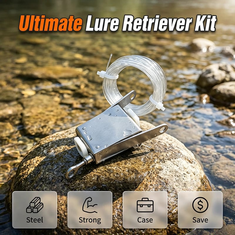 Heavy-Duty Fishing Lure Retriever, No Storage Case Included