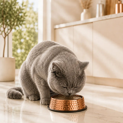 Rovenivo™ 99.9% Pure Copper Bowl for Dogs & Cats