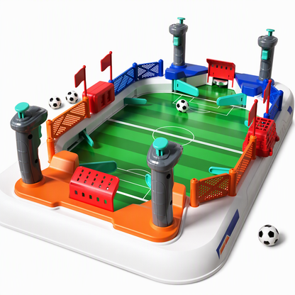2 Player Battle Tabletop Soccer Game Interactive Table Football Board Toy for Kids